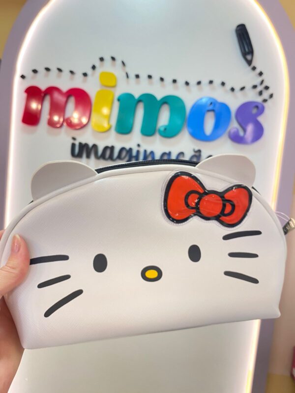 Necessaire com Aplique Hello Kitty Zona Criativa
