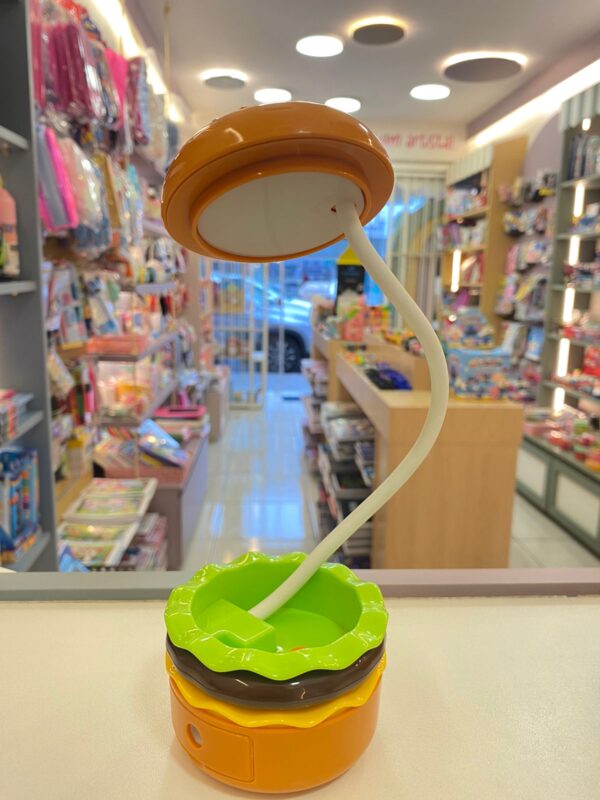 Luminária de Mesa Multiuso Hambúrguer com Apontador