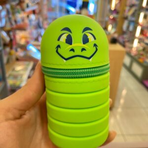 Estojo Silicone Retrátil Dino Verde Puket