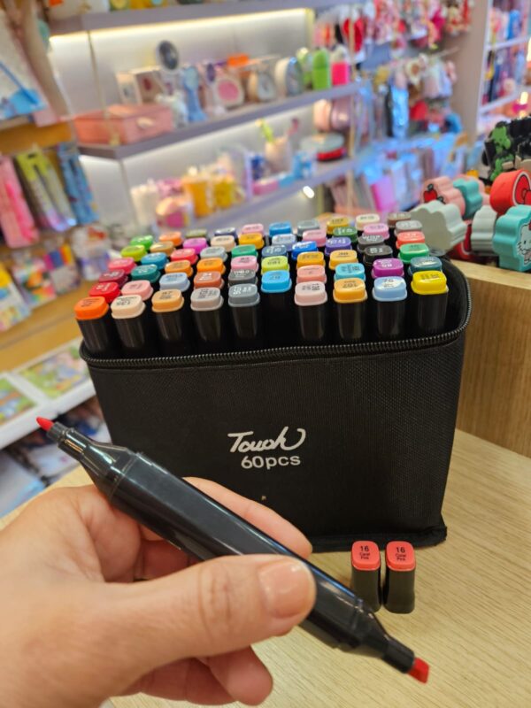 Kit Caneta Marcador Ponta Dupla Touch