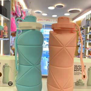 Garrafa Dobrável Silicone 600 ml