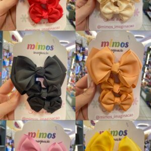 Kit Laço de Cabelo Infantil 3 Peças