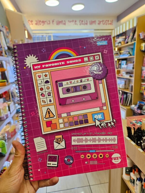 Caderno Universitário 01 Matéria 80 Folhas Fuzy Foroni - Imagem 3