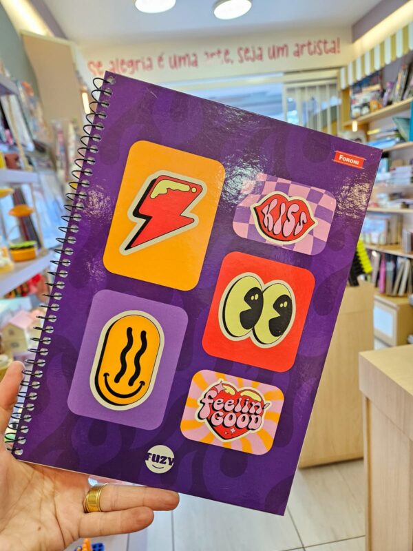 Caderno Universitário 01 Matéria 80 Folhas Fuzy Foroni - Imagem 2