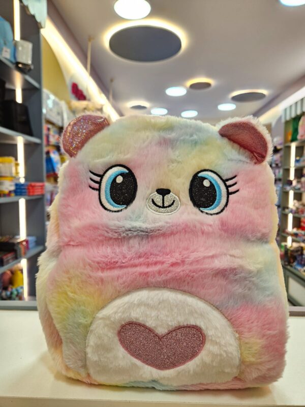 Mochila Infantil de Pelúcia Bichinhos Gatinha