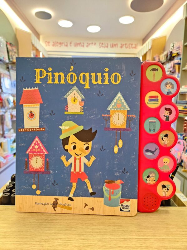 Livro Infantil Coleção Encantos Sonoros Happy Books: Pinóquio