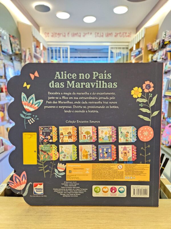 Livro Infantil Coleção Encantos Sonoros Happy Books: Alice no País das Maravilhas - Imagem 4