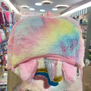 Mochila Infantil de Pelúcia Bichinhos Unicórnio