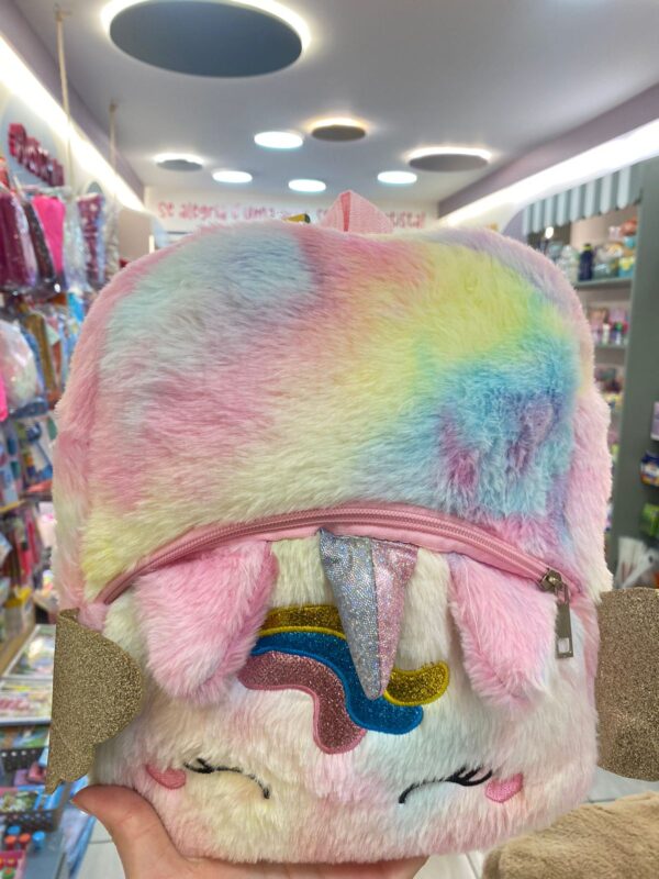 Mochila Infantil de Pelúcia Bichinhos Unicórnio