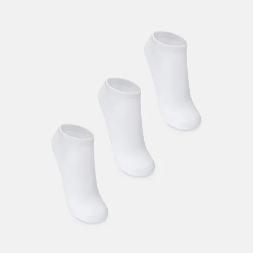 Kit com 3 Meias Adulto Tripack Sapatilha Unissex Cano Curto Algodão Puket