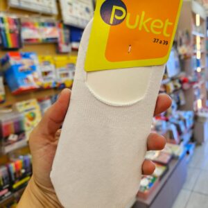 Kit com 2 Sapatilha Invisível Branca Puket | 37-39