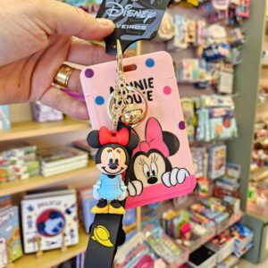 Porta Crachá com Chaveiro Disney