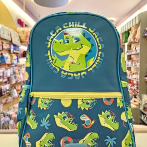 Mochila de Costas Grande Jacaré Relax Azul Petróleo Puket