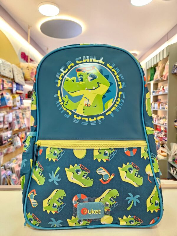 Mochila de Costas Grande Jacaré Relax Azul Petróleo Puket