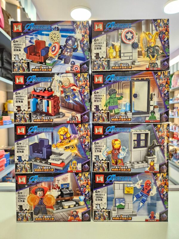 Brinquedo Blocos de Montar Super Heróis 35 a 42 Peças