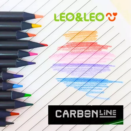 Lápis de Cor Carbon Line Redondo Leo & Leo - Imagem 2