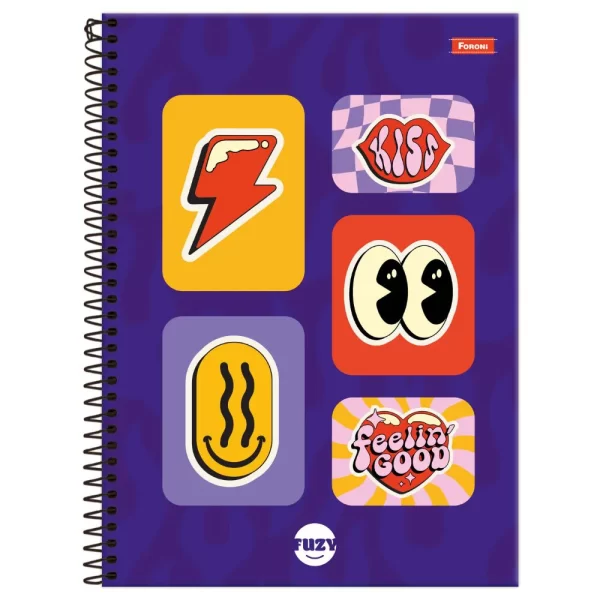 Caderno Universitário 01 Matéria 80 Folhas Fuzy Foroni - Imagem 5