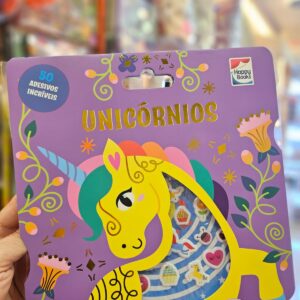 Livro Infantil Coleção Livro com Adesivos Fofinhos Happy Books: Unicórnios