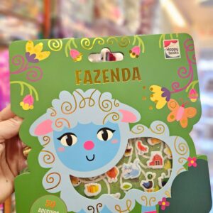 Livro Infantil Coleção Livro com Adesivos Fofinhos Happy Books: Fazenda