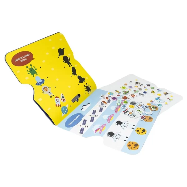 Livro Infantil Coleção Livro com Adesivos Fofinhos Happy Books: Espaço - Imagem 6