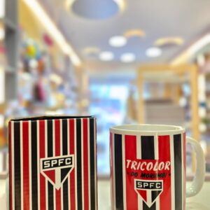 Caneca de Cerâmica Oficial São Paulo Futebol Clube 300ml Mileno