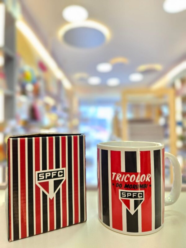 Caneca de Cerâmica Oficial São Paulo Futebol Clube 300ml Mileno