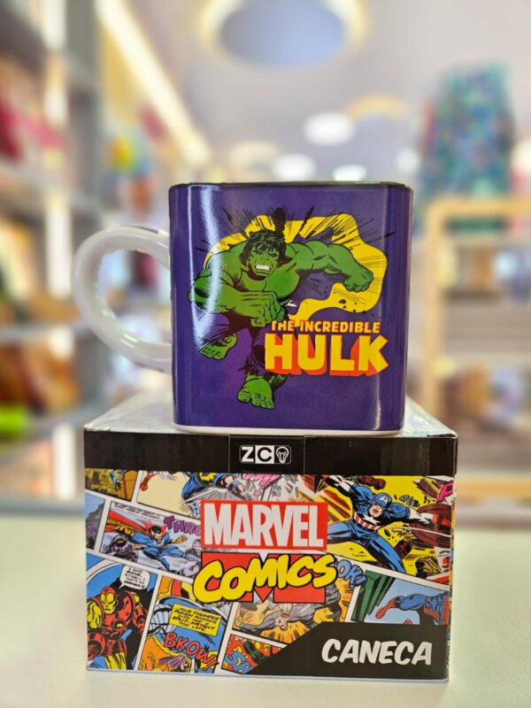 Caneca de Cerâmica Cubo Hulk 300ml Zonacriativa