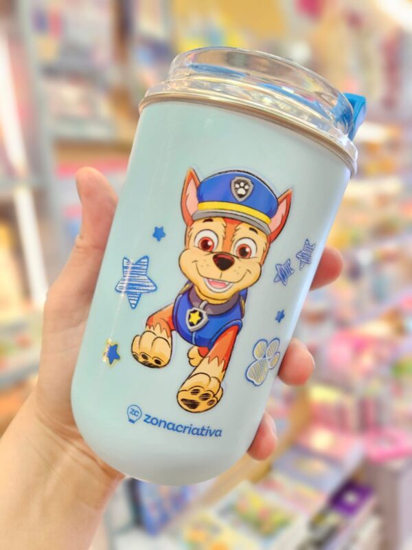 Copo Térmico Neo com Canudo Chase Patrulha Canina 300ml Zonacriativa