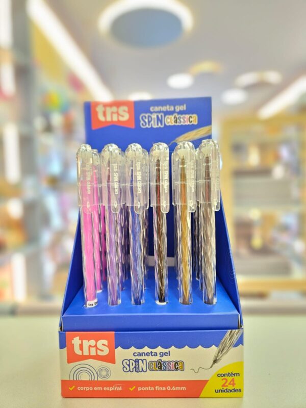 Caneta Gel Spin Clássica 0,6mm Tris