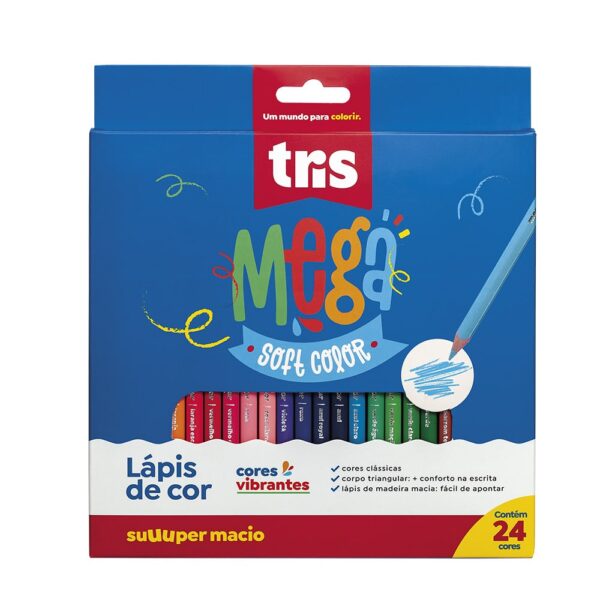 Lápis de Cor Mega Soft Color Tris - Imagem 9