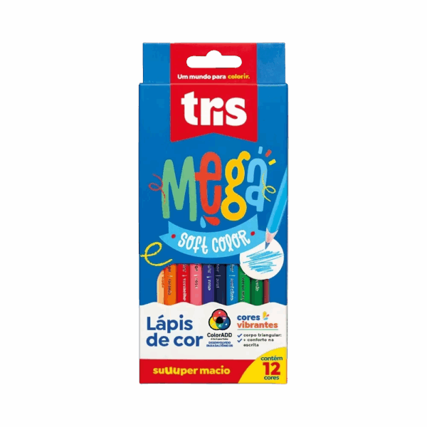 Lápis de Cor Mega Soft Color Tris - Imagem 8