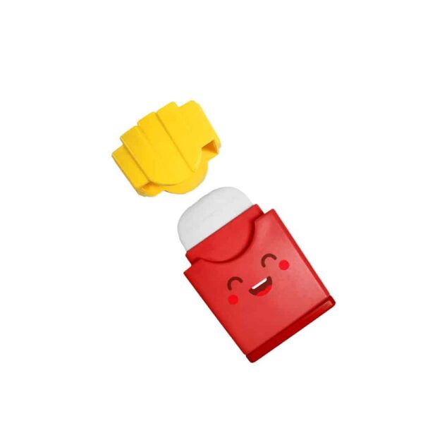 Apontador com Depósito + Borracha Lanches Tris - Imagem 6