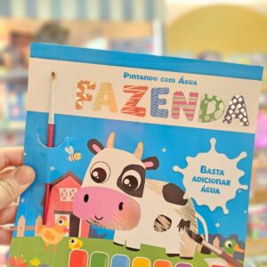 Livro Infantil Coleção Pintando Com Água Happy Books: Fazenda