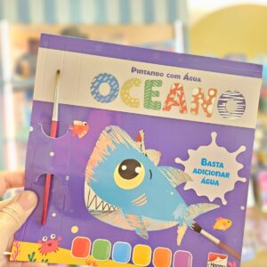 Livro Infantil Coleção Pintando Com Água Happy Books: Oceano
