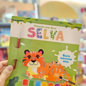 Livro Infantil Coleção Pintando Com Água Happy Books: Selva
