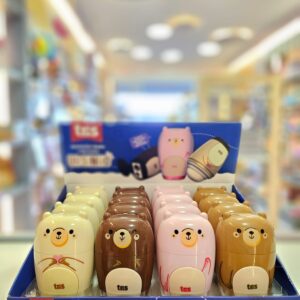 Apontador Duplo com Depósito + Borracha Ursinho Tris