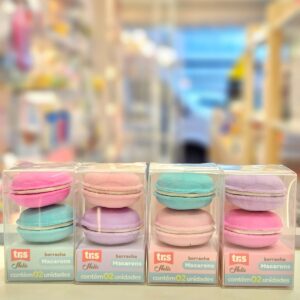 Borracha Macaron Holic Docinhos Caixinha com 2 Unidades com Cheirinho Tris