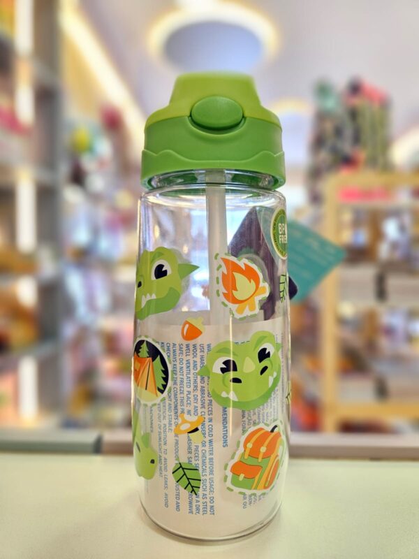 Garrafa Infantil Tritan Dragão Verde Puket 550ml