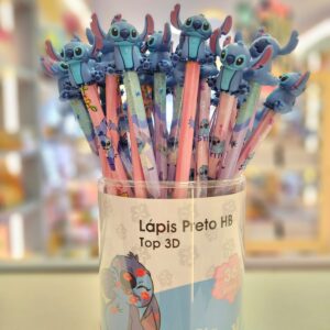 Lápis Preto HB Top 3D Stitch Disney Molin