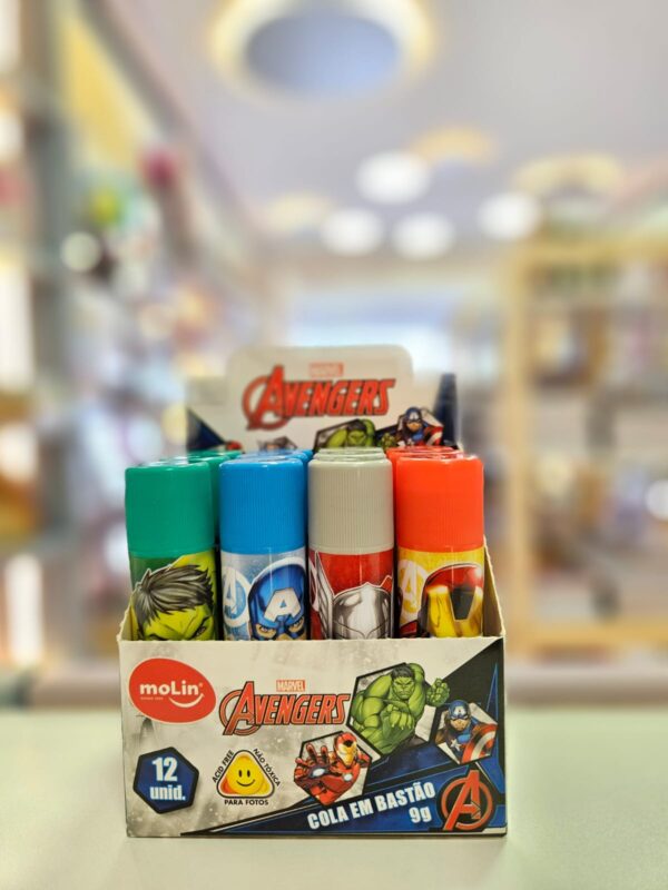Cola em Bastão 9g Avengers Marvel Molin