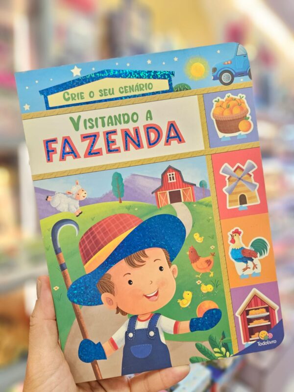 Livro Infantil Coleção Crie Seu Cenário Todolivro: Visitando a Fazenda