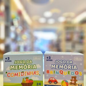 Jogo da Memória Pedagógico Comidinhas e Brinquedos 24 Peças Tilibra