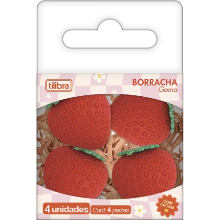 Borracha Be Berry com Cheirinho Blister com 4 Tilibra - Imagem 2