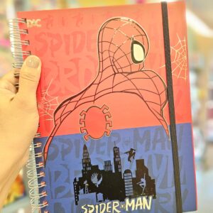 Caderno Smart Universitário Capa Dura 80 Folhas 10 Divisórias Spider-Man Marvel DAC