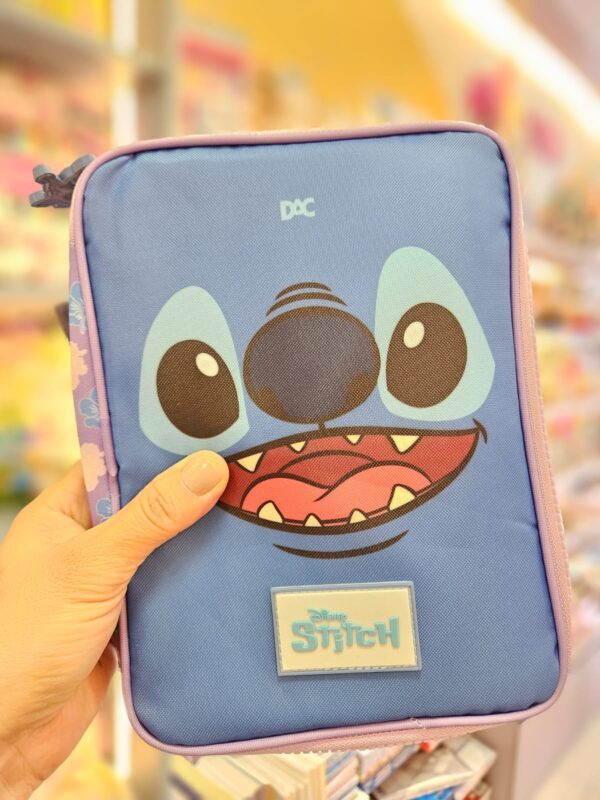 Estojo Box Grande com Divisória Stitch Disney DAC