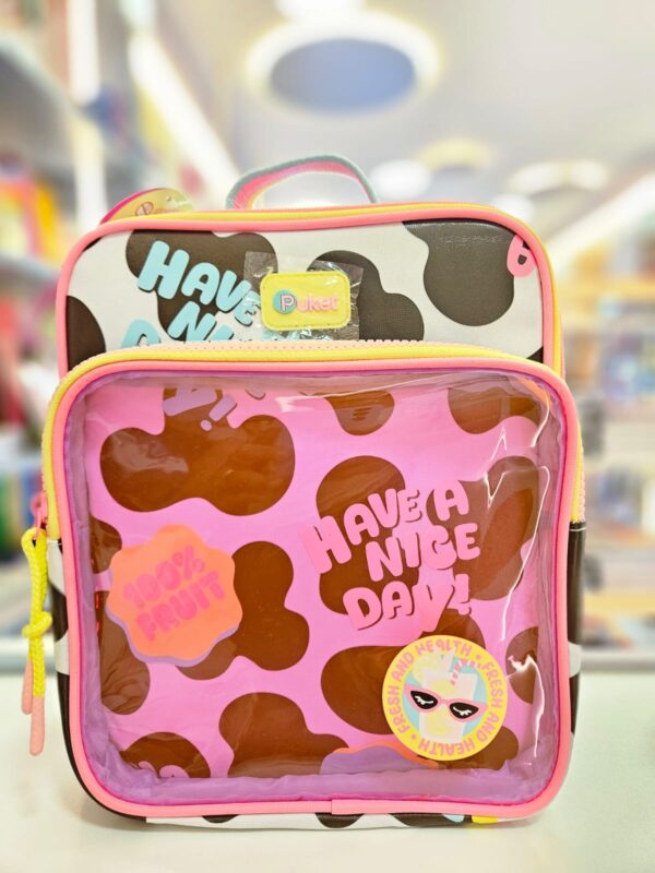 Lancheira Térmica com Bolso Frontal Vaca Summer Drinks Puket