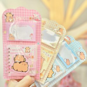 Kit Caderneta e Bloco de Anotação Capivara