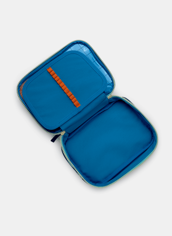 Estojo Box Grande com Divisória Tubarão Futevôlei Azul Marinho Puket - Imagem 4