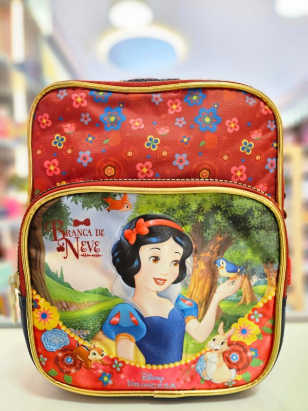 Lancheira Térmica com Bolso Frontal Branca de Neve Disney Xeryus