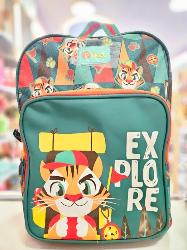 Mochila com Rodinha Pequena Tigre Camping Verde Puket